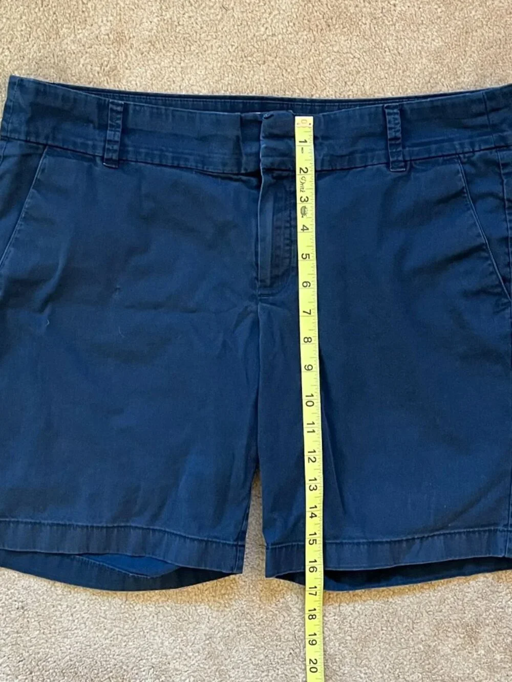 J. Crew Women's Navy Blue Cotton Shorts Size 12 Coastal Grandmother Outdoors